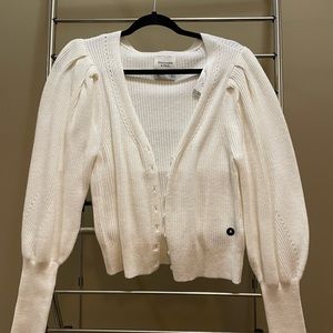 Abercrombie Puff Sleeve Cardigan
